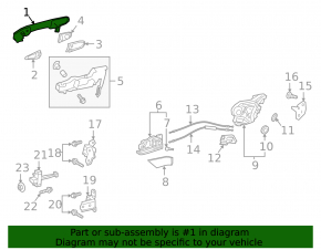 Toyota Camry v70 18-24 outer rear right door handle