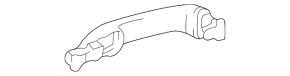 Lexus GX470 03-09 outer rear left door handle