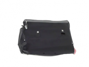 Left rear seat backrest for Jeep Cherokee KL 19 - black leather, with armrest, perforation, dented, dents on the back, broken trim