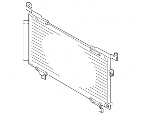 Air conditioner radiator condenser Subaru Outback 20-