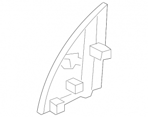 Side mirror plug front right Nissan Leaf 13-17