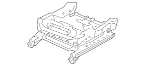 Nissan Murano z52 15-24 electric left passenger seat runner with sensors, without frame