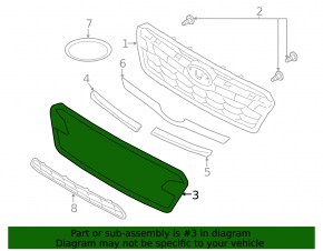 Subaru XV Crosstrek 18-20 Grille Frame
