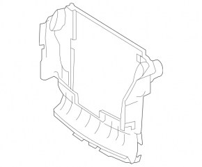 Radiator air duct Mercedes X164 GL 07-12 320/350d
