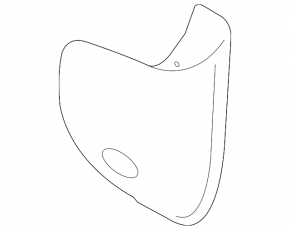 Mudguard front left Ford Fiesta 14-19 rest 4d