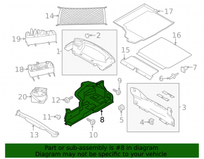 Arch trim right Ford Mustang mk6 15- convertible