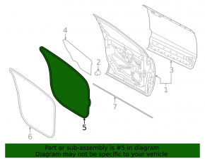 Ford Edge 15-24 Front Left Door Seal