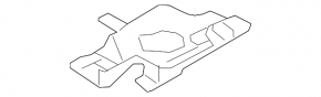 Mazda 6 13-21 passenger footwell front panel trim black