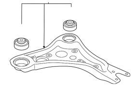 Lower front left control arm Volkswagen ID.4 21-26