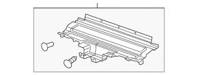 Upper radiator deflector Cadillac CTS 14-