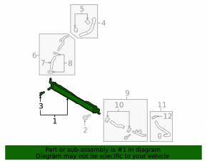 Hyundai Sonata 16-19 hybrid inverter radiator