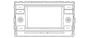 VW Jetta 2020-23 6.5" Touchscreen Radio, Broken