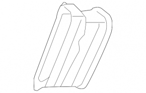 Front panel air duct deflector center right Volvo XC40 19-25