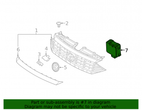 Radar Cruise Control Module Volkswagen Jetta 19-26