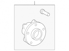 Front left hub for Lexus IS 14-20 RWD