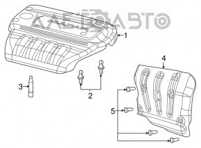 Dodge Dart 13-16 2.4 Engine Cover