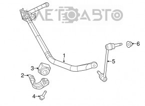 Front stabilizer Chrysler 300 11-14 AWD 32.5