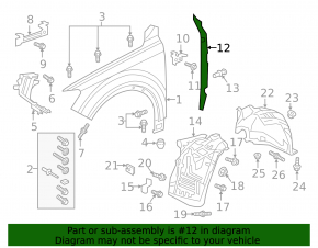Wing seal door-wing left Audi Q8 19-