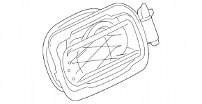 BMW X5 G05 19-24 Fuel Filler Door Housing with Lock