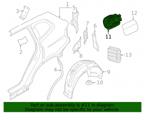 Fuel filler flap housing BMW X5 G05 19-23 with lock