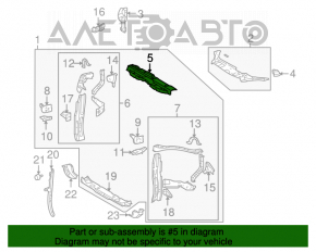 Upper TV bar for Toyota Highlander 2008-2013