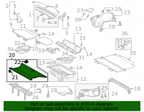 Front trunk liner for Lexus RX300 RX330 RX350 RX400h 04-08 beige