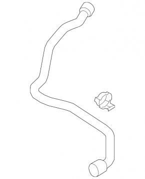 Lower cooling hose VW Beetle 12-14 2.5