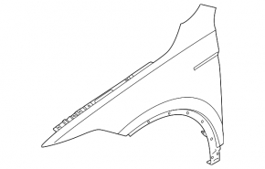 Front left wing VW Tiguan 22-rest OEM