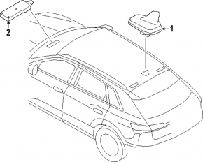 VW Atlas 24-25 fin antenna for navigation