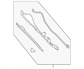 Metal wiper pan Nissan Rogue 14-20