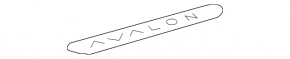 Rear left door sill trim for Toyota Avalon 2005-2007, gray, with inscription