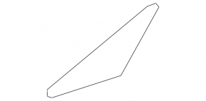 Lexus UX200 UX250h 19-22 front right triangle door glass