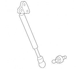 Right tailgate shock absorber for Lexus LX570 08-11