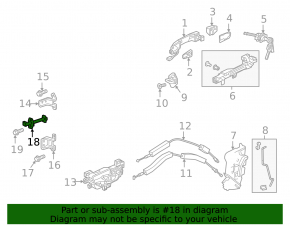 Door Limiter Front Right Honda Clarity 18-21 USA