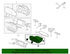 Climate control Acura ILX 13-18 prerest missing one knob