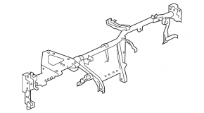 Under-torpedo pipe reinforcement VW Touareg 11-17