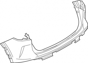 Bare rear bumper Infiniti QX50 19-