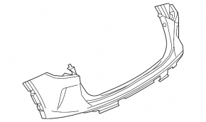 Bare rear bumper Infiniti QX50 19-