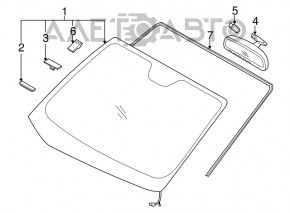 Windshield Kia Forte 4d 14-18