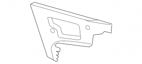 Right rear bumper mount for Audi A4 B8 08-12 pre-rest sedan