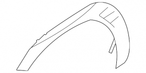 Front right fender arch trim Subaru WRX 22-26