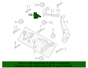 Front right body tilt sensor for Porsche Taycan 20-26