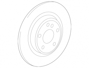 Rear left brake disc Mercedes X247 GLB 20-26 320/12mm