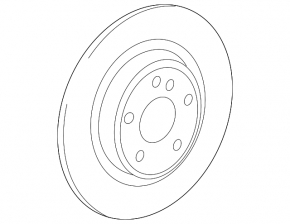 Mercedes X247 GLB 20-26 320/12mm rear left brake disc, rusty