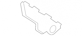Front bumper mount right Mazda CX-7 06-09