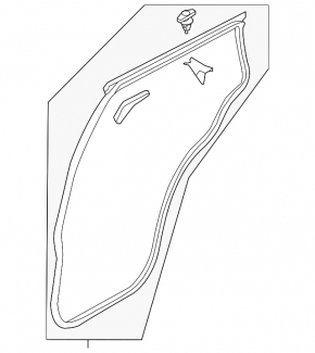 Rear left door seal Mazda CX-5 17-25