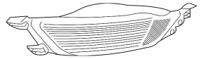 Jaguar F-Pace X761 17-23 halogen rear left fog light