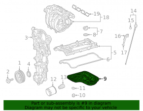 Oil pan Lexus UX200 19-