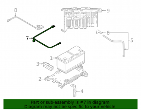 Positive battery terminal BMW X1 F48 16-19