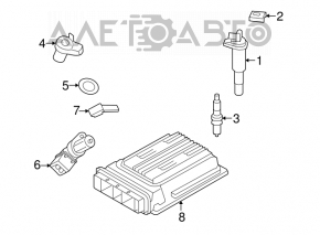 BMW X5 E70 4.8 N62B48 Crankshaft Sensor